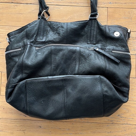 Day and Mood black leather bag - Picture 3 of 6